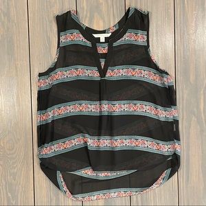 AEO black sheer tank top S